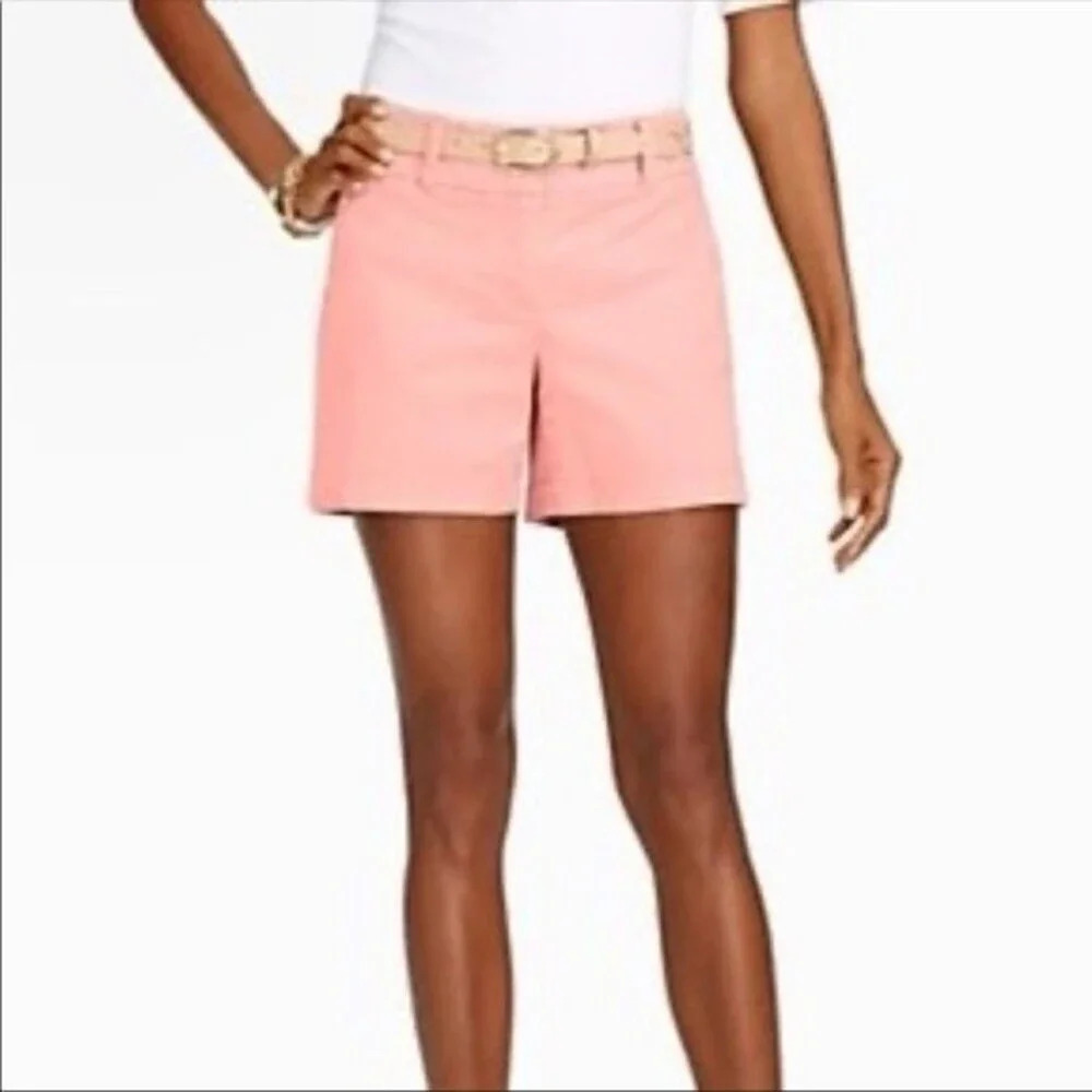 Talbots 6 Petite yellow summer chino shorts